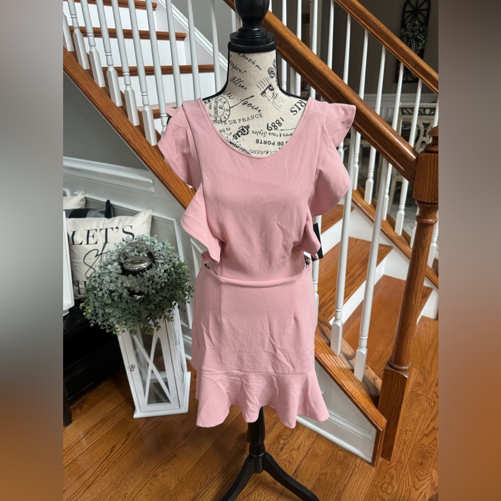 Lulu's Pink Ruffle Mini Dress - Picture 3 of 7